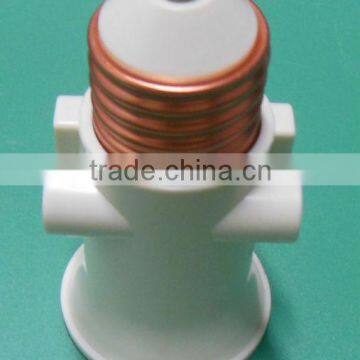 E27-E14 adaptor plastic lamp holder, bakelite lamp socket with 4 holes lamp base