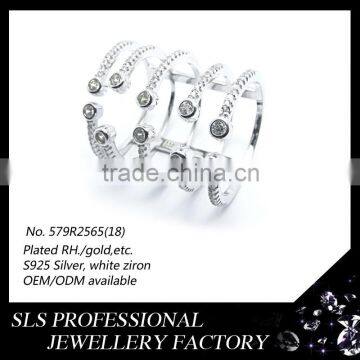 Turkish gemstone rings 925 silver open ring in half finger ring for women in Party ,engagement ,wedding occassion