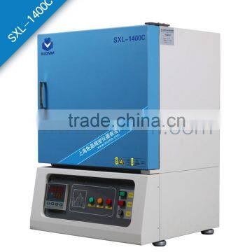 1400.C High temperature electric muffle furnace with the chamber size of 400x300x300mm