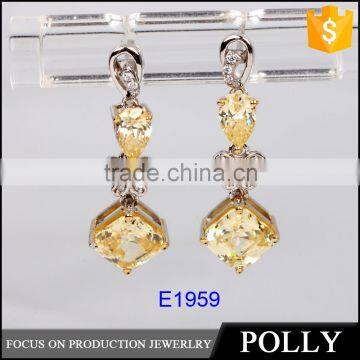 Dignity Silver Earring Design Diamond Drop Shape Earring 2015