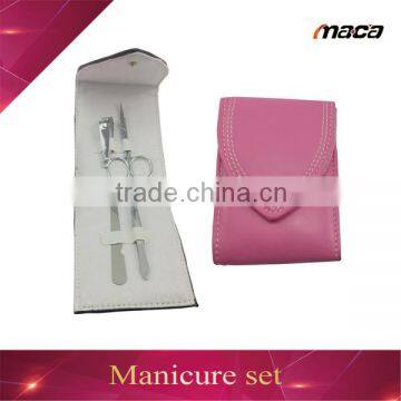 MS1669 Hot China factory luxury beauty pink bag manicure set for girl