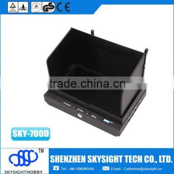 SKY-700D 7' lcd FPV 5.8G 32CH Diversity wireless transmitter receiver ,monitor