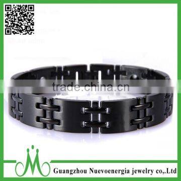 Wholesale Stainless Steel Gold Negative Ion Health Bracelet photo-5