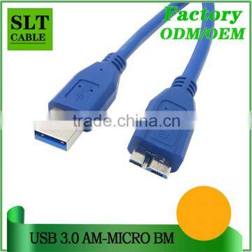 SLT 30cm 50cm 1M 1.5M 1.8M 3M 5M USB 3.0 AM to Micro B Cable for Samsung Galaxy Note HDD