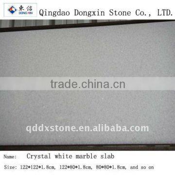 Natural Crystal white marble slabs