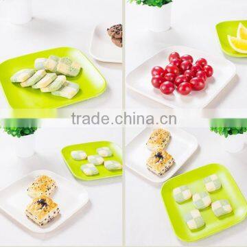 high qualtity eco-friendly and biodegradable bamboo fiber colour plate