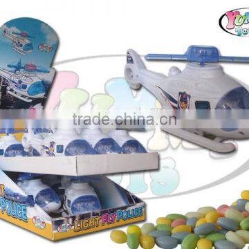 2016 new Llight Police plane toy with candy