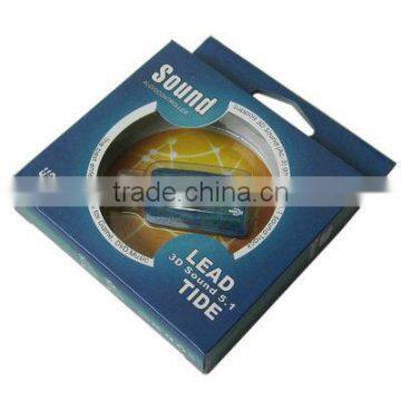 Shenzhen Wholesales USB 2.0 3D Sound Card Audio Adapter With packing