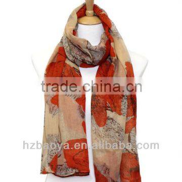 Latest Fashion Cheap Floral export spring&summer scarf