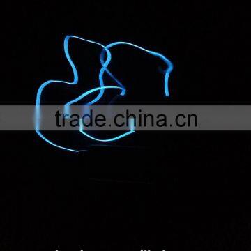 Factory Price CE ROHS Approved el Earphones Fashion Cool Novel el Lighting Earphone With Led Light Luminous With Rhythm of Music photo-6