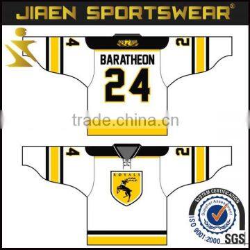 jiaensportswear hot selling custom sublimation ice hockey jersey custom made ice hockey jerseys