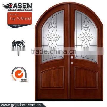 Customize arch french solid wood door buy from China