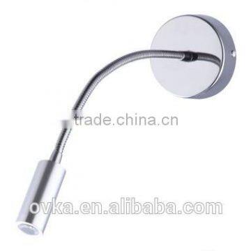 Facotry SALE 3W Led Wall Sconce Light for Hotel Indoor Lighting With Flexible Gooseneck photo-3