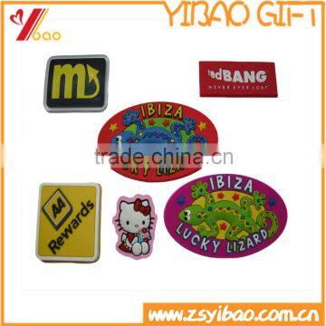 Custom design soft 2d/3d pvc clothing label, soft pvc garment labels