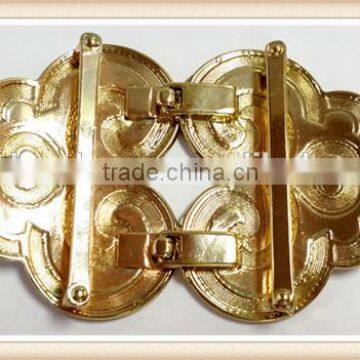 High-end Women Clasp Buckle Rhinestone Buckle Fur Coat Metal Buttons Button photo-6