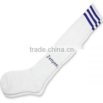 Classical knee high custom wholesale striped custom football socks