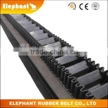 Incline Conveying Rubber Belt with Sidewall and Cleat