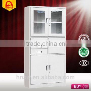 quality assurance hospital instrument cabinet office file cabinet with drawers and glass door