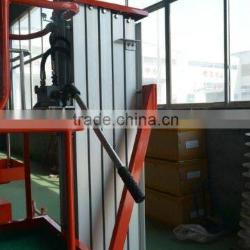 single mast aluminum lift platform for aerial work platform for sale