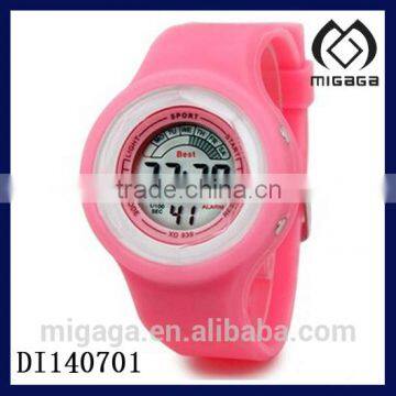 bright colors soft silicone digital watch multi functional-fashion silicone digital watch for children