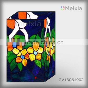 GV13061901 china wholesale tiffany style stained glass vase craft for home decoration