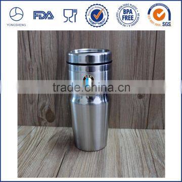 Hot sale printing BMW double wall stainless steel starbucks travel mug