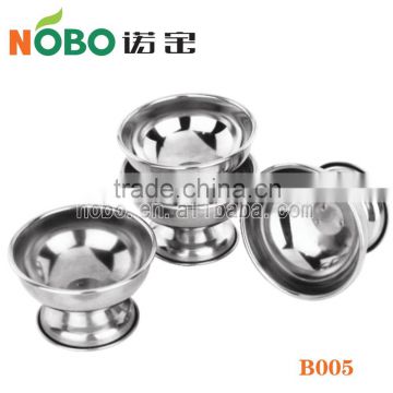 stainless steel ice cream cup and tools