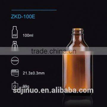 Hot sale100ml amber glass bottle