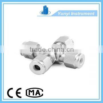 ferrule stainless steel equal four-way cross tube fitting from china