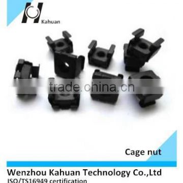 Square nut covering cage with locking system