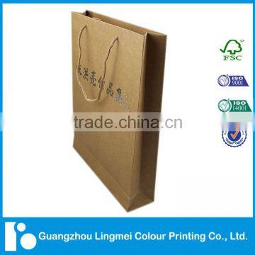 Brown Kraft Paper Bag Hot Stamping With Twisted Handle Without Printing photo-6