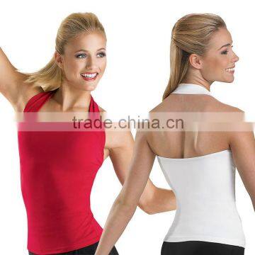 Hip Length Halter Top dance crop tops Motion Wear