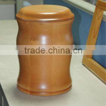 wooden cremation urn