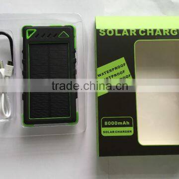 Climber hooking solar charge power bank 8000mAh