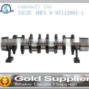 Brand New camshaft for ISUZU 4HF1 8-97112981-1 with high quality and most competitive price.