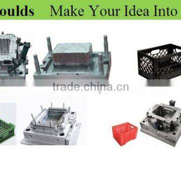 Pofessional Hot Runner Plastic hdpe Crate Mould Supplier