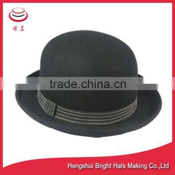 Brim Curling Felted Bowler Hat photo-2