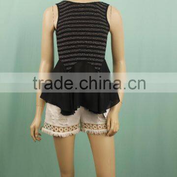 Sleeveless Black Stylish Tops for Women Custom Vanity Tops Lowes Clothing in Turkey photo-4