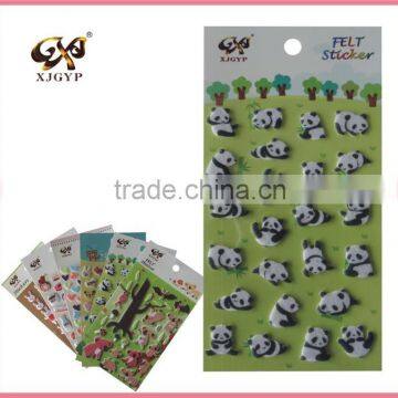 fabric paper stickers/fabric adhesive stickers label/custom fabric stickers