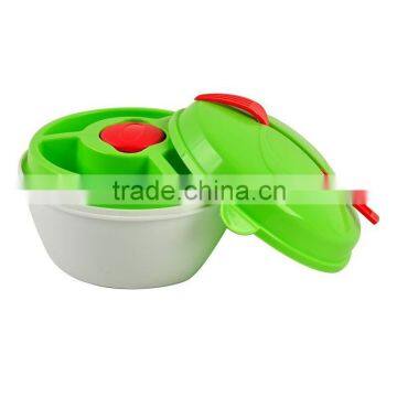 Salad Take Out Eco-friendly Food Grade Plastic Salad Bowl with Lid