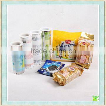 Printed biscuit lamination packaging roll film