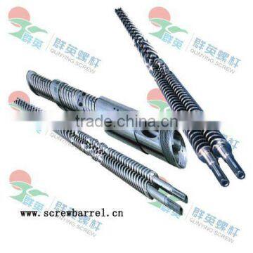 bimetallic conical twin screw and barrel for extruder machine