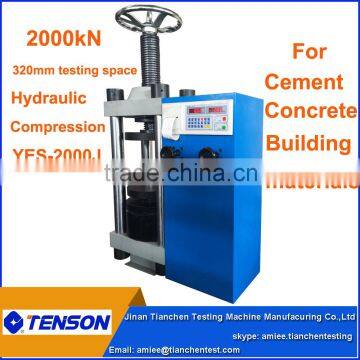 Low Cost 200Ton Compression Strength Testing Machine for Concrete Hydraulic Compression Digital Display