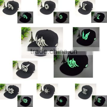 Funny Light In The Dark Night Luminous Glow Hip-Hop Cap