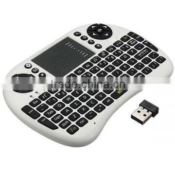 Wholesale high quality bluetooth keyboard with wireless android tv box remote control fly mouse Three functions in one