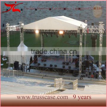 Aluminum stage truss system with wings