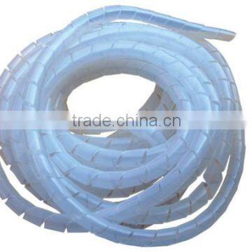 Free Sample 5 meters long /roll 16mm white spiral cable wrap , plastic spiral wrapping ,spiral wrap bands