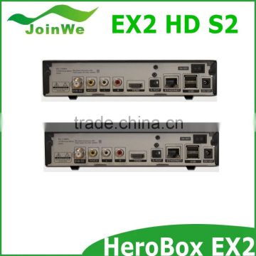 Satelliet tv ontvanger decoder HEROBOX EX2 HD-S2 met BCM 7362 dual processor, ondersteuning DVB-S2, En Het is perfect As Zgemma