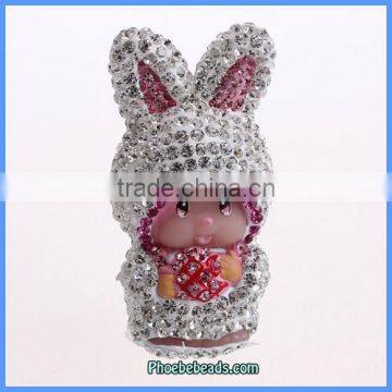 Wholesale Fashion CHHICHI Crystal Rabbit Pendants For Neckklaces & Keychain CPP-002