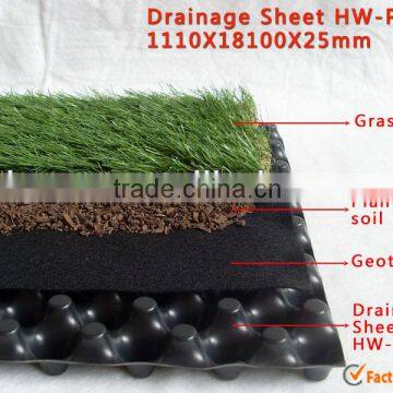 HDPE doulbe side new lightweight building construction materials plastic drainage board green roof drainage sheet strip sheet